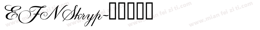 EFN Skryp字体转换